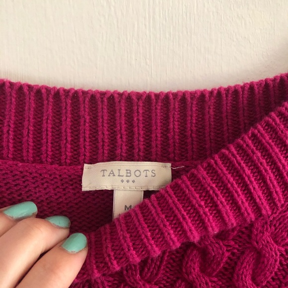 Talbots pink sweater - Picture 2 of 3